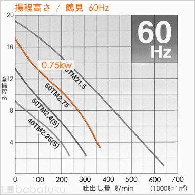 鶴見(ツルミ)50TM2.75/60Hz