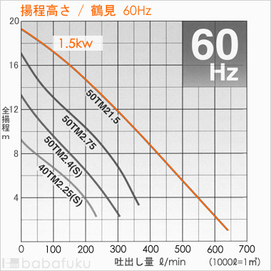 鶴見(ツルミ)50TM21.5/60Hz